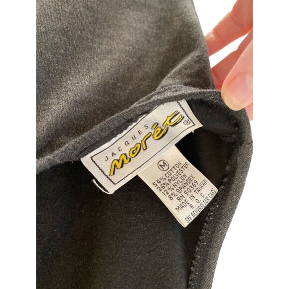 Jacques Moret Vtg 80's/90's 1-pc Racer-back Stretch Suit Leotard Size Medium - Picture 9 of 11